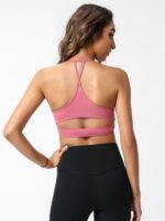 Experience Unbridled Freedom in Our Hollowed Out Thin Strap Sports Bra - Spirit Mobility for Maximum Movement and Comfort.