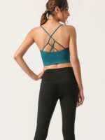 High Performance Backless Cross-Back Yoga Bra - Spirit Harmony Edition for Women, Ideal for Running, Gym & Workouts, Breathable & Lightweight, Maximum Comfort & Support.