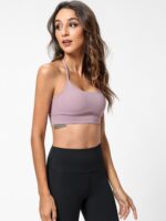 High Performance Womens Mobility Sports Bra with Hollowed Out Thin Straps - Unleash Your Inner Spirit!