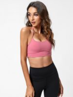 Hollowed Out Thin Strap Sports Bra - Spirit Mobility