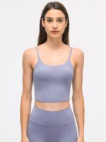 Luxurious Lightweight Backless Yoga Cami with Soft, Comfortable Padded Straps