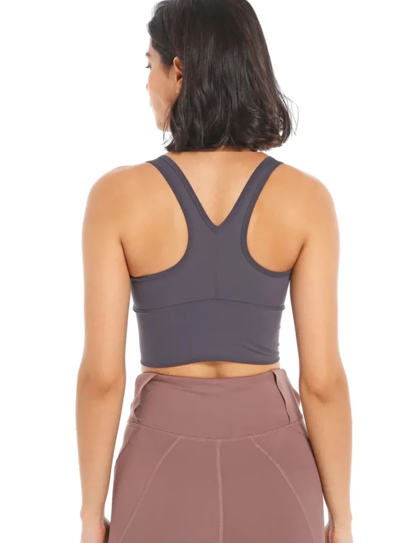 Core Caliber Scrunch Top Soft Supportive Racerback Bra - Look & Feel Great All Day!