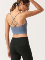 Spirit Harmony: Backless Cross-Back Bra - A Lightweight Sports Bra for Comfort and Support