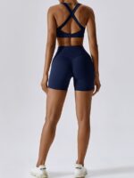 Gorgeous & Supportive Mindful Beauty High-Waisted 2-Piece Yoga Shorts & Bra Set - Perfect for Yoga & Pilates