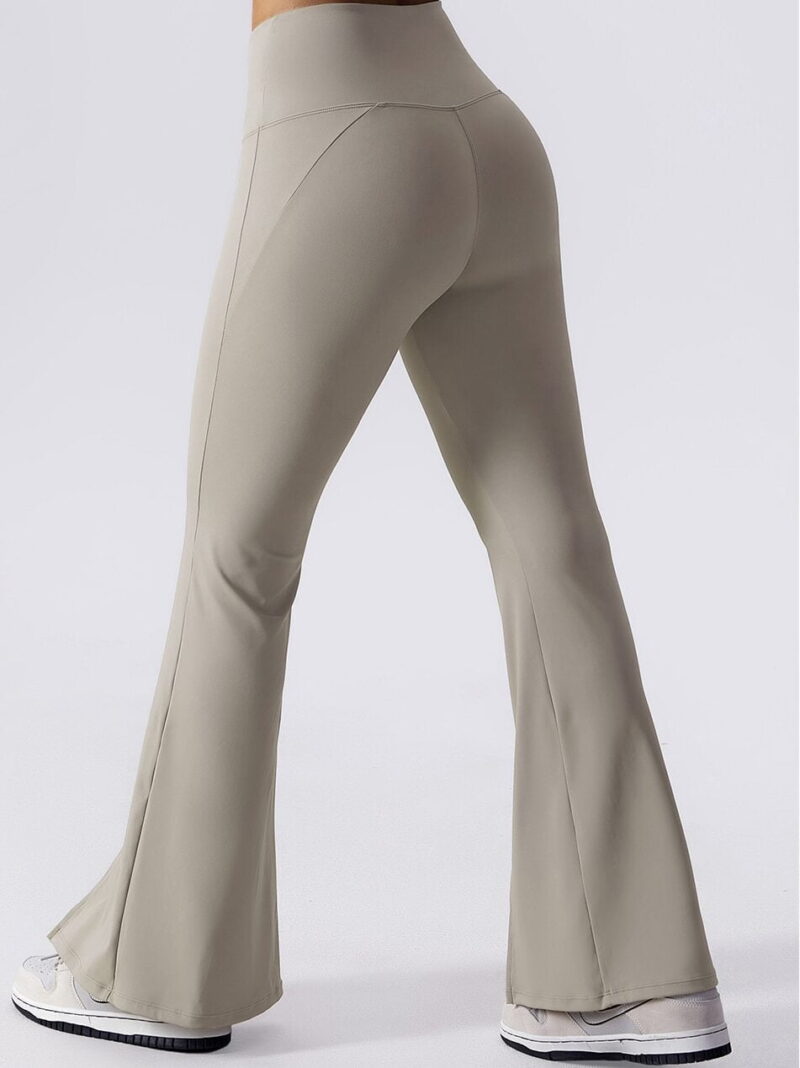 Unleash Your Sexy Elegance in These Flared & Cut Wide Leg Yoga Leggings - Perfect for Any Occasion!