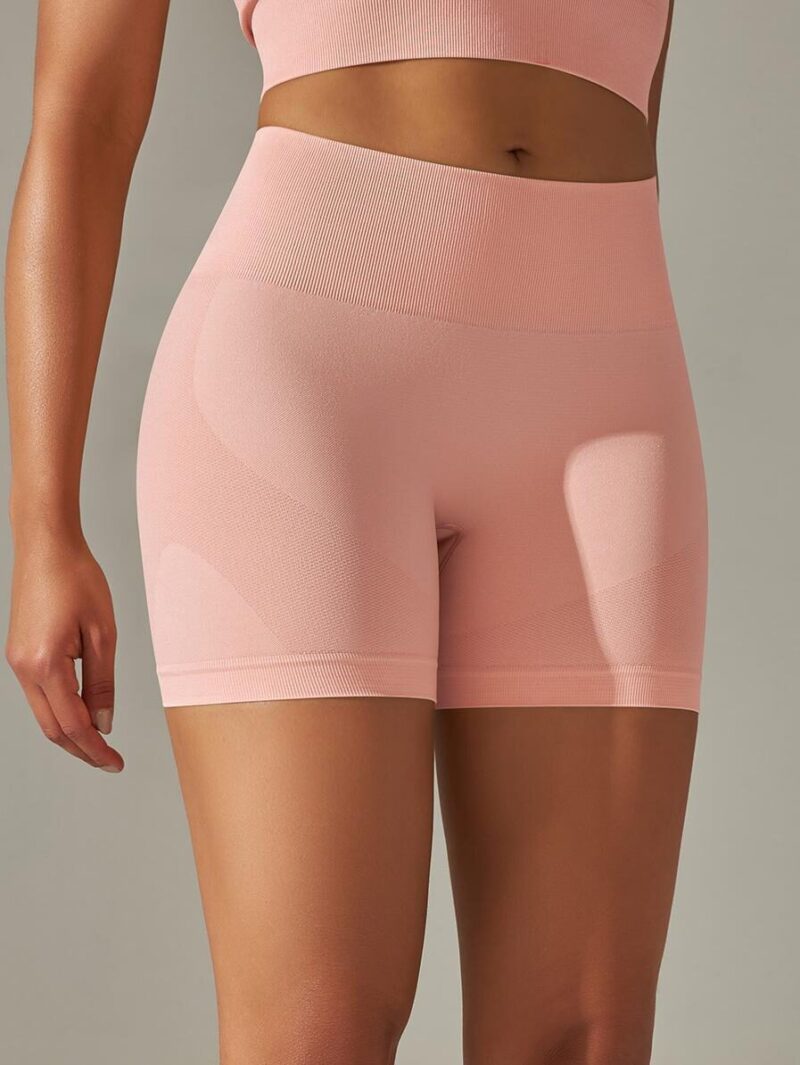 Balance Your Workouts in Style with Seamless High Waisted Yoga Shorts - Caliber Quality!