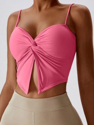 Beach-Ready! Sexy Spaghetti-Strap Crop-Top for the Hottest Summer Days