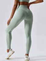 Comfortable, Slimming High-Waisted Leggings with Flattering Scrunch-Butt Accent