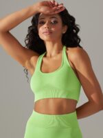 Cool and Comfy Backless Halter Sports Bra - Feel the Breeze While You Work Out!