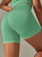Discover Balance Caliber Seamless High Waisted Yoga Shorts - Move with Comfort and Style!