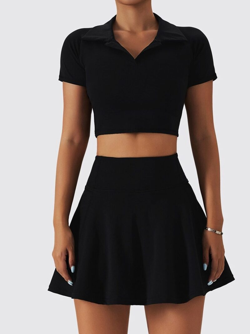 Effortless Glamour: Sexy Tennis Skort with Roomy Pockets