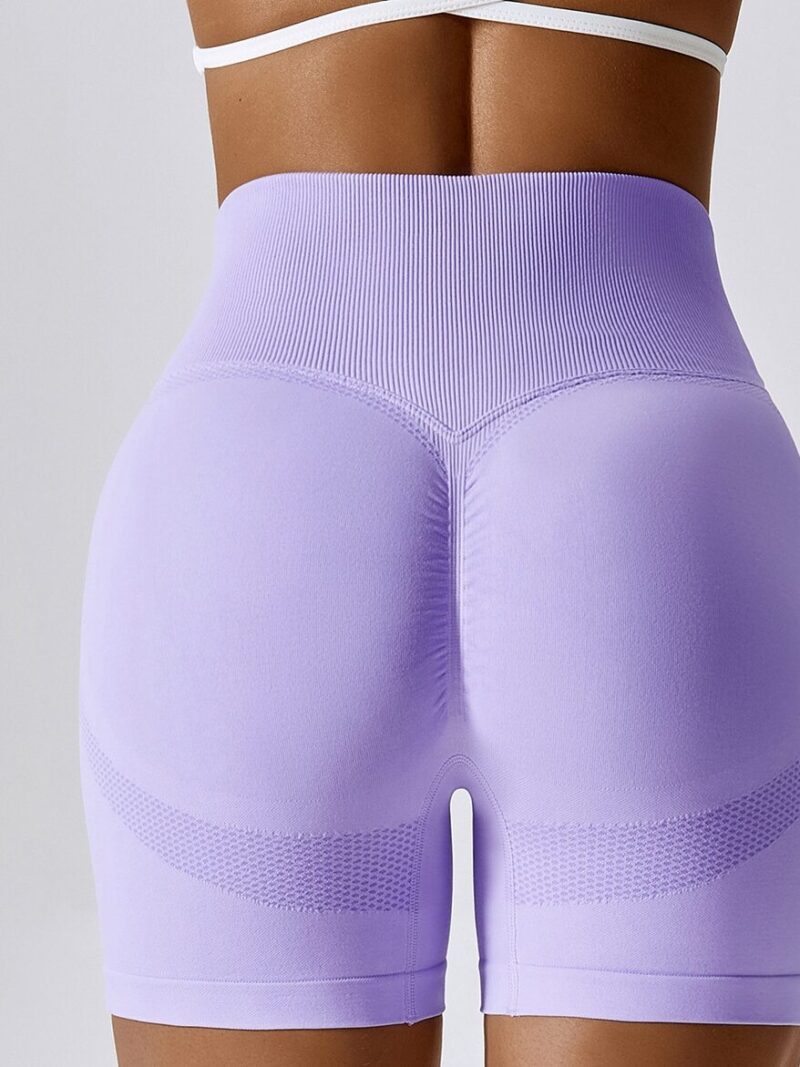 Elevate Your Style with Seamless High-Waisted Booty-Lifting Scrunch Shorts