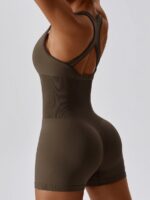 Essentia Core Seamless Racerback Cutout Onesie - A Stylishly Smooth Look for Any Occasion