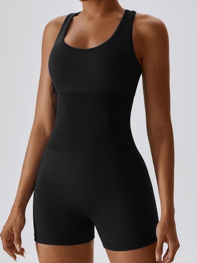 Essentia Core Seamless Racerback Cutout Onesie - Effortless Comfort and Style!