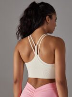 Fashionista-Friendly Double-Layer Spaghetti Straps Racerback Crop Top - Perfect for Your Next Night Out!