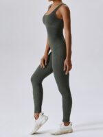 Flatter Your Figure with Our Fabulous Ribbed Ankle-Length Onesie - Get Tummy Control and Comfort!