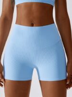 Flattering Fit Ribbed High-Rise Scrunch Butt Shorts - Ultra Lightweight & Comfy!