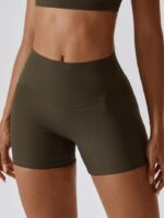 Flattering High-Rise Ribbed Scrunch Butt Shorts - Lightweight & Stylish