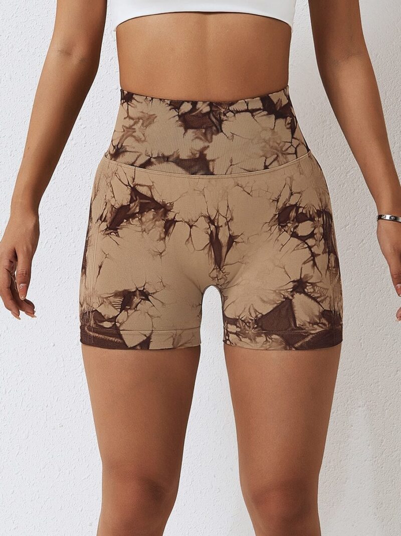 Go With the Flow: Tie Dye High Waisted Scrunch Butt Yoga Shorts