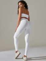 Halter Sports Bra & High-Waisted Leggings Set for Maximum Breathable Comfort and Style