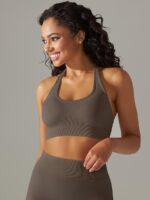 High Performance Backless Halter Sports Bra with Maximum Breathability and Unrivaled Comfort