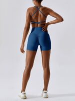 Hot Scrunch Booty Shorts & Low Impact Cross-Back Gym Bra Bundle - Perfect for Working Out & Flaunting Your Curves!