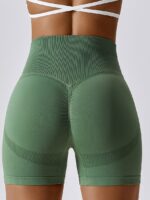 Hot Womens Seamless Booty-Boosting High-Waisted Scrunch Bum Shorts - Perfect for Lifting & Enhancing Your Curves!