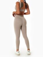 Lift, Tone, and Flaunt Your Assets: High-Waisted Seamless Leggings & Padded Sports Bra Set
