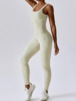 Look and Feel Fabulous in This Ribbed Ankle-Length Onesie with Tummy Control - Slimming, Stylish & Sexy!