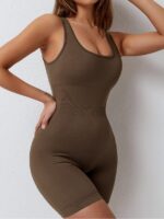 Luxurious High Elastic Onesie with Snug Fit & Alluring Backless Design - Perfect for a Sensuous Night Out!