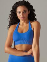 Move Freely in Comfort: Breathable Backless Halter Sports Bra