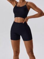 Ribbed, Seamless, High-Waisted, Sporty, Sexy, Comfort-Fitting Shorts