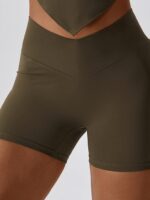 Seductively-Shaped High-Rise Shorts with Convenient Pockets