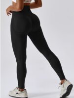 Sensual High-Waisted Contour Smiling Scrunch-Butt Leggings - Embrace Your Curves & Feel Confident!