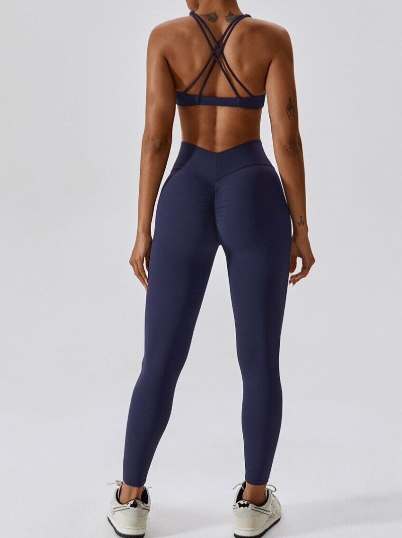 Sensuous Criss-Crossed Back Sports Bra - Sexy Cross-Over Design for an Active Lifestyle