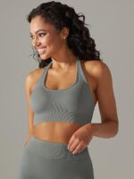 Sexy Backless Halter Sports Bra with Breathable Comfort & Ultimate Support for Women Athletes