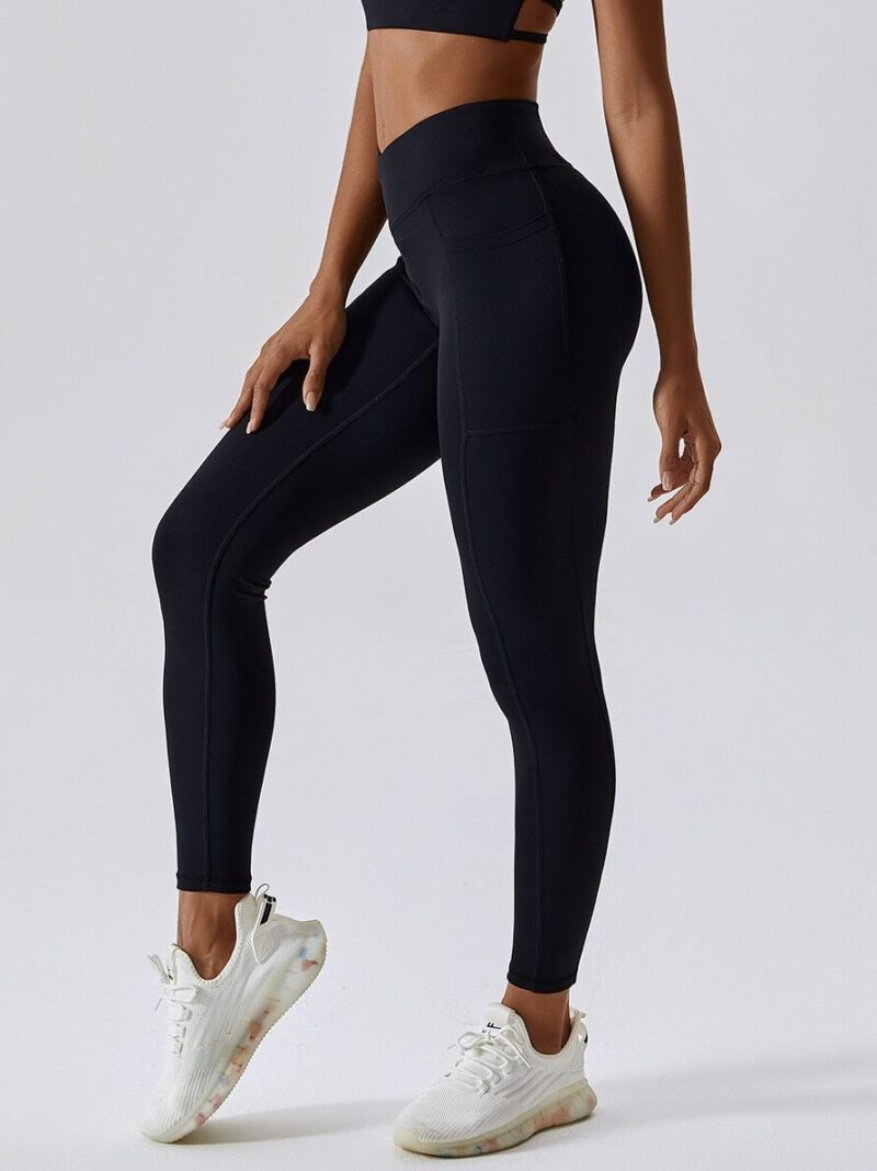 Sexy High-Rise Scrunch-Butt Leggings with Deep Pockets - Perfect for Working Out or Lounging!