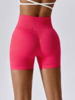 Sexy High-Waisted Pockets Breathable Scrunch-Butt Booty Shorts