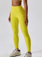 Sexy Ribbed High-Waisted Scrunch Butt Leggings - Lightweight & Breathable Fabric