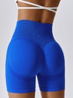 Shape-Enhancing, High-Rise, Seamless Booty-Lifting Scrunch Bum Shorts - For a Curvy, Confident Look!
