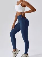 Shape-Enhancing High-Waisted Contour-Smoothing Scrunch Butt Leggings - Flattering & Stylish!
