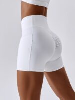 Shape Your Booty V-Shaped High-Waisted Scrunch Bum Shorts with Pockets - Lift, Sculpt & Flaunt Your Curves!