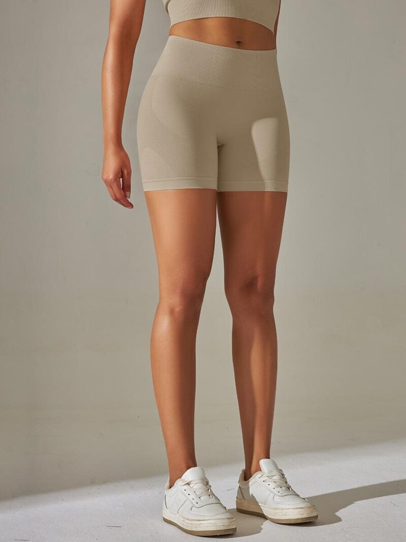 Shape Your Form with Balance Calibers Seamless High-Waisted Yoga Shorts - Comfort and Style Combined!