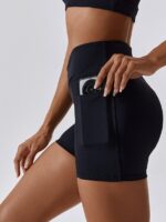 Shapely Scrunch Butt Shorts with Pockets - Sexy V-Cut High-Waisted Design