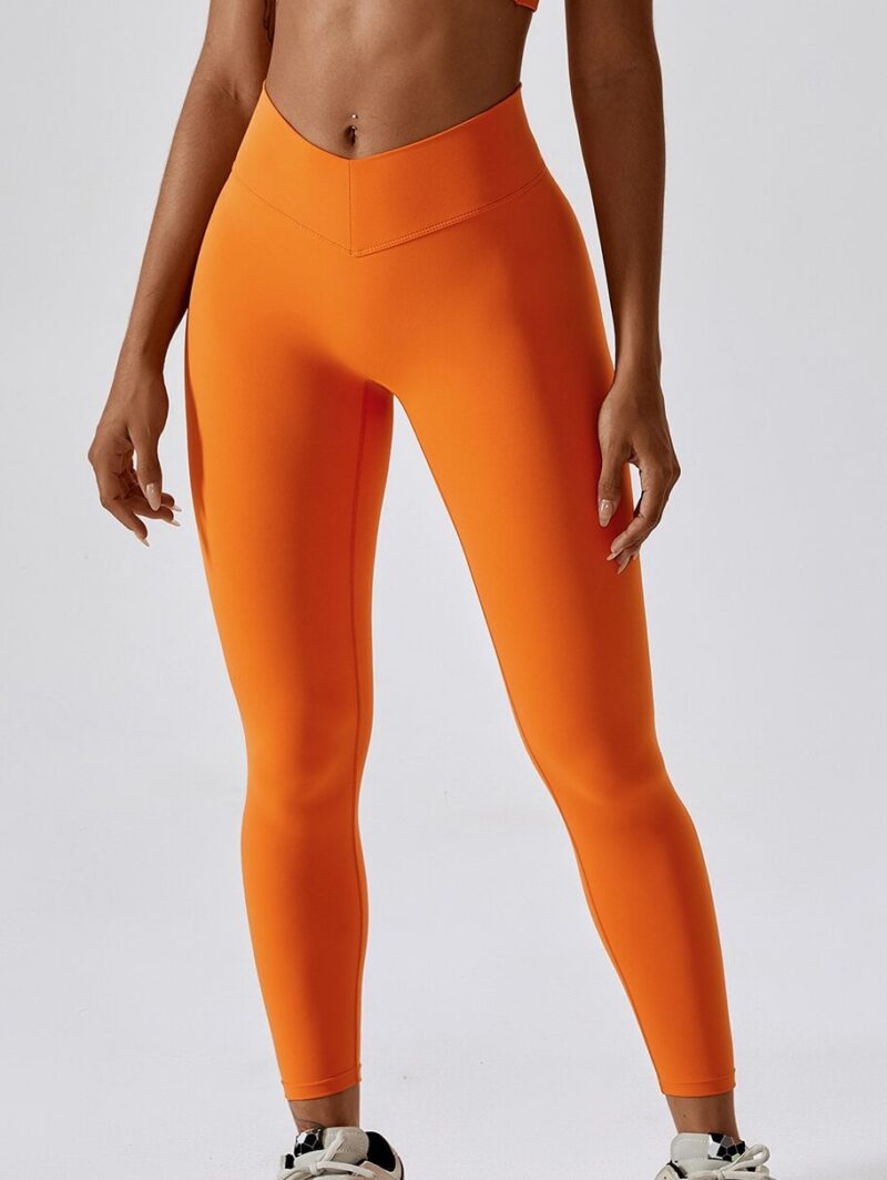 Shapely V-Waist Booty-Boosting Leggings with Scrunch Rear for a Perfectly Perky Posterior