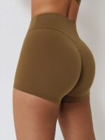 Sizzling Seamless High-Waisted Scrunch Bum Booty Shorts - Hot & Sexy Look!