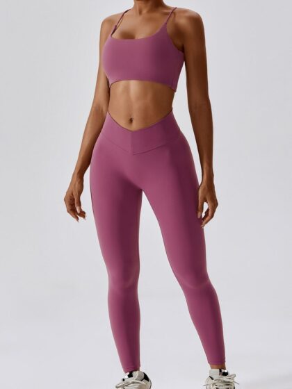 Womens Stylish Sportswear Purple & Pink Sports Bra