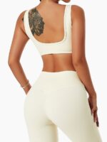 Stay Fit & Fabulous with our High-Waisted Seamless Leggings & Padded Sports Bra Combo - Perfect for Yoga, Running, Gym & More!