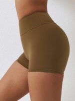 Sultry High-Rise Scrunch Booty Shorts with Seamless Fit