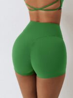Sultry Seamless High-Waisted Scrunch Bum Shorts - Flaunt Your Curves!